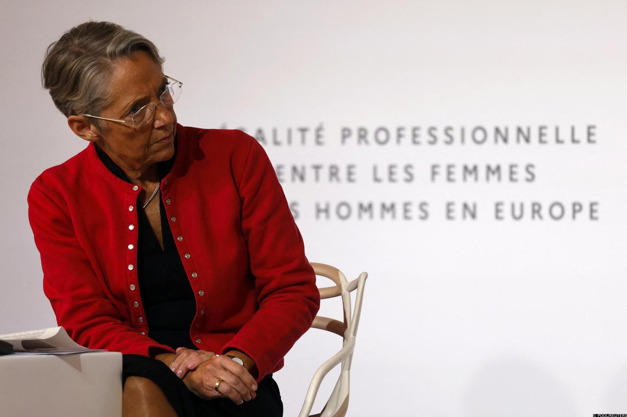 French Labour Minister attends a meeting focusing on gender equality at work in Paris