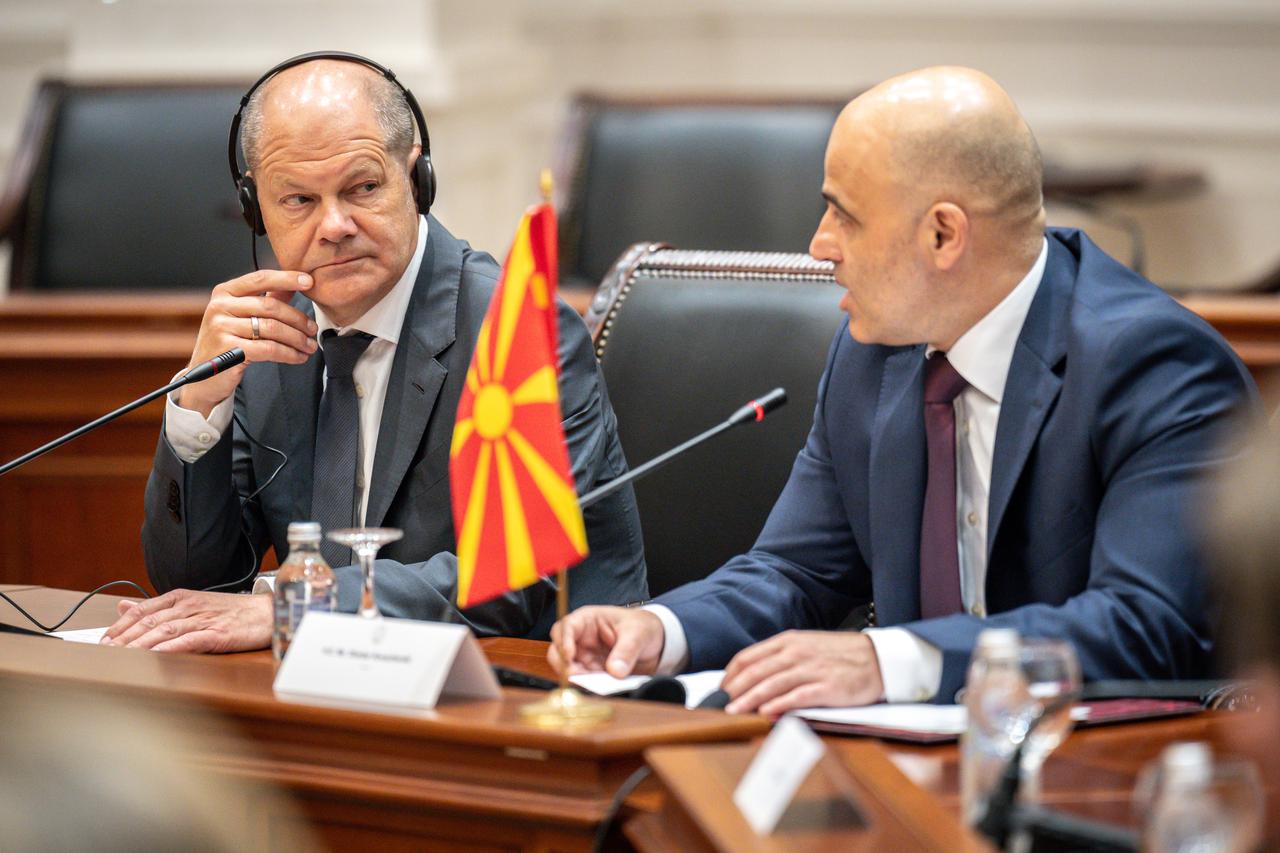 Chancellor Scholz in North Macedonia
