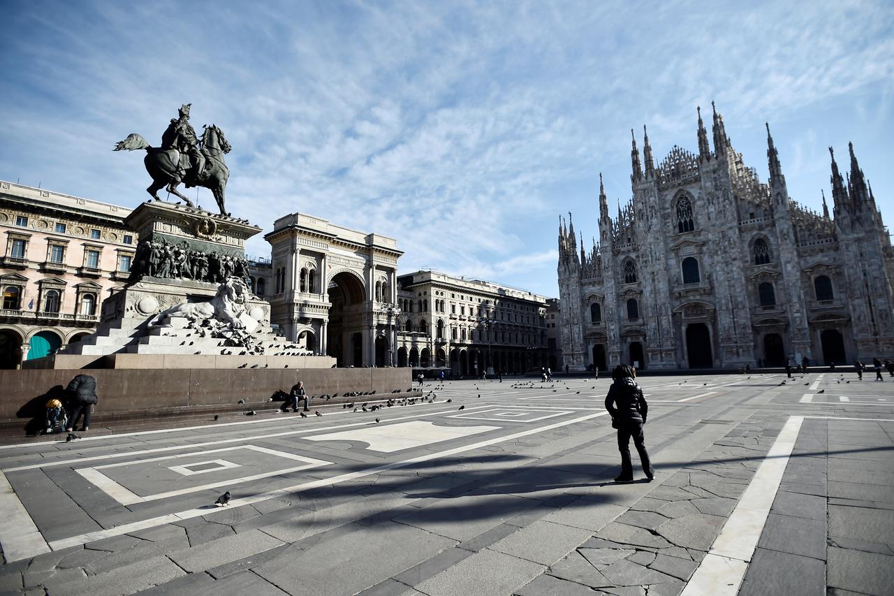 Puste ulice talijanskih gradova zbog koronavirusa