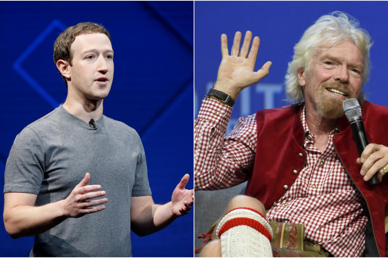 Mark Zuckerberg i Richard Branson