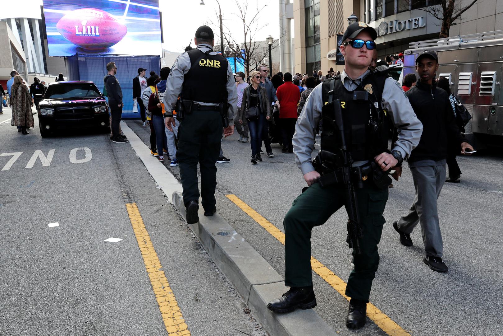 U Atlanti i okolici policija je podigla stupanj pripravnosti kako bi se navijači osjećali sigurno tijekom Super Bowla