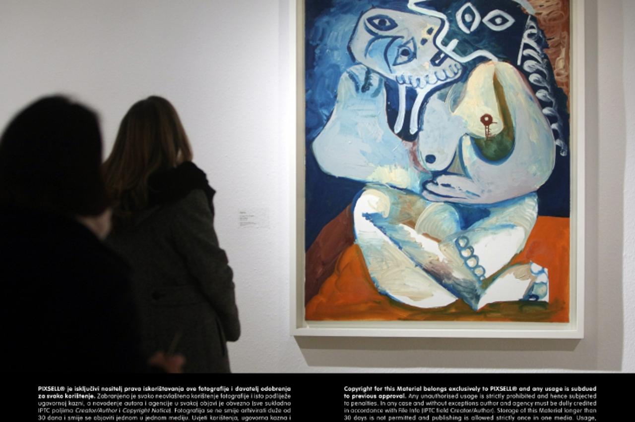 '23.03.2013., Zagreb - Otvorenje izlozbe Remek-djela iz Muzeja Picasso, Pariz u Galeriji Klovicevi dvori. Izlozba vrijedna 670 milijuna eura bit ce otvorena do 7. srpnja 2013., a donosi 56 slika i sku