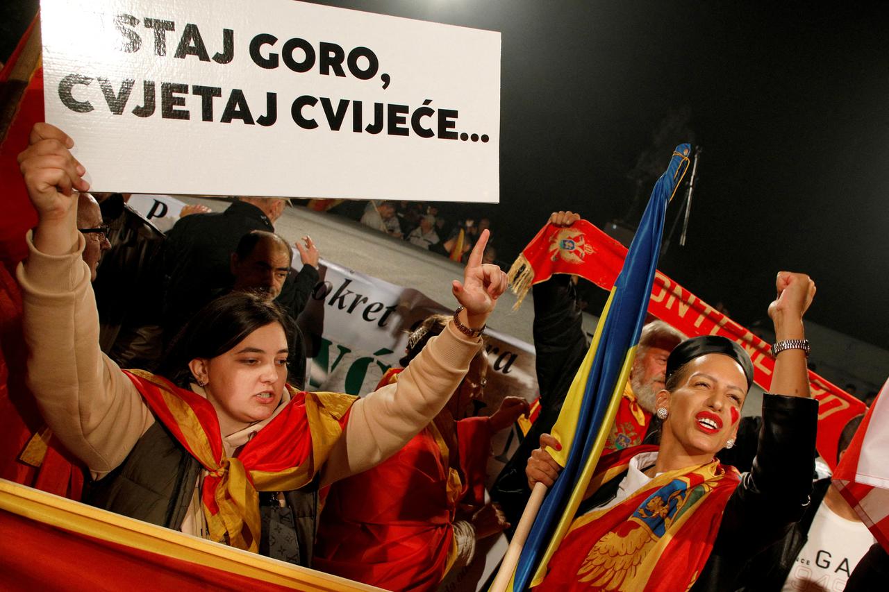 Anti-government protest in Podgorica