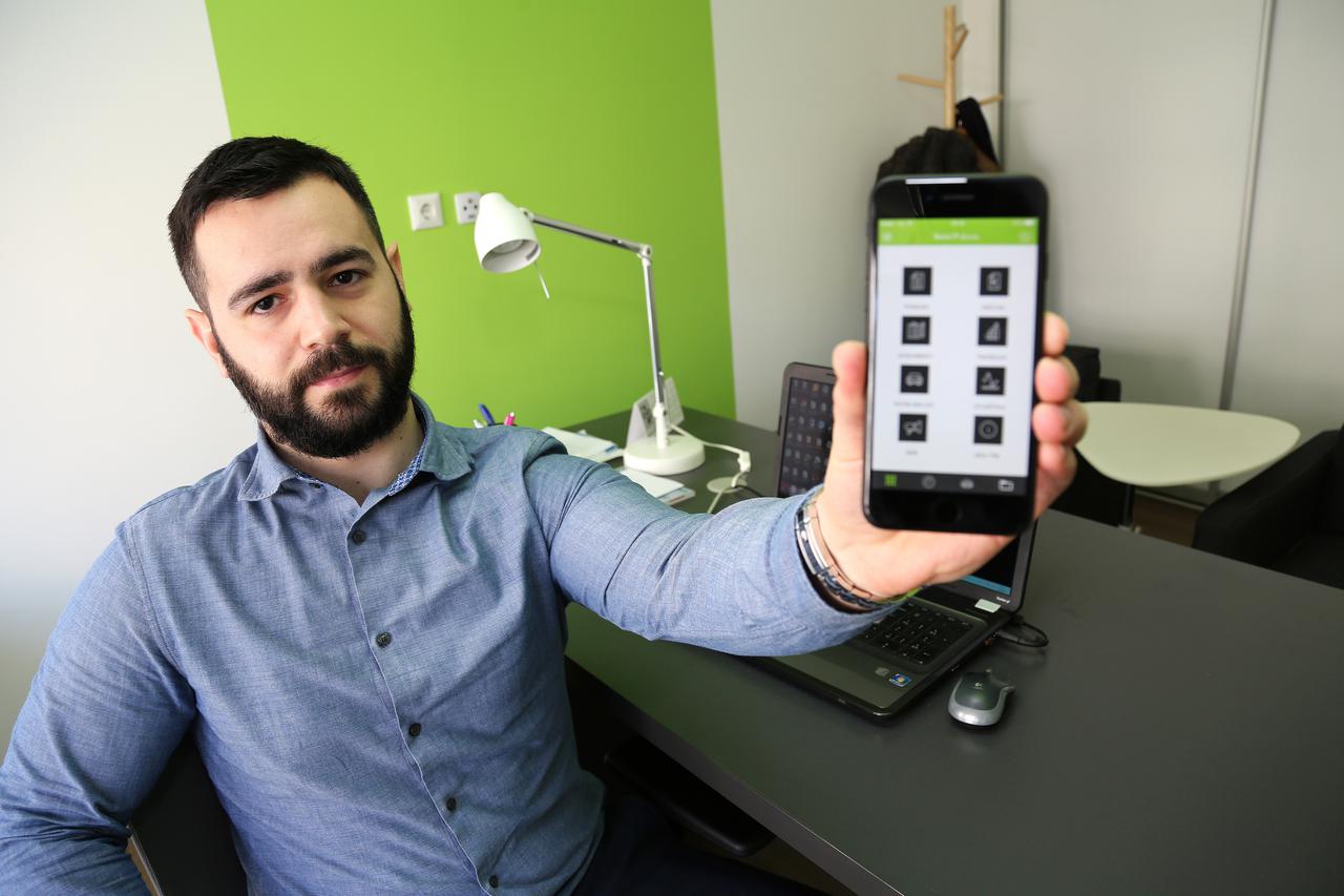 17.03.2017., Osijek - Mladen Ardalic, napravio je mobilnu aplikaciju 