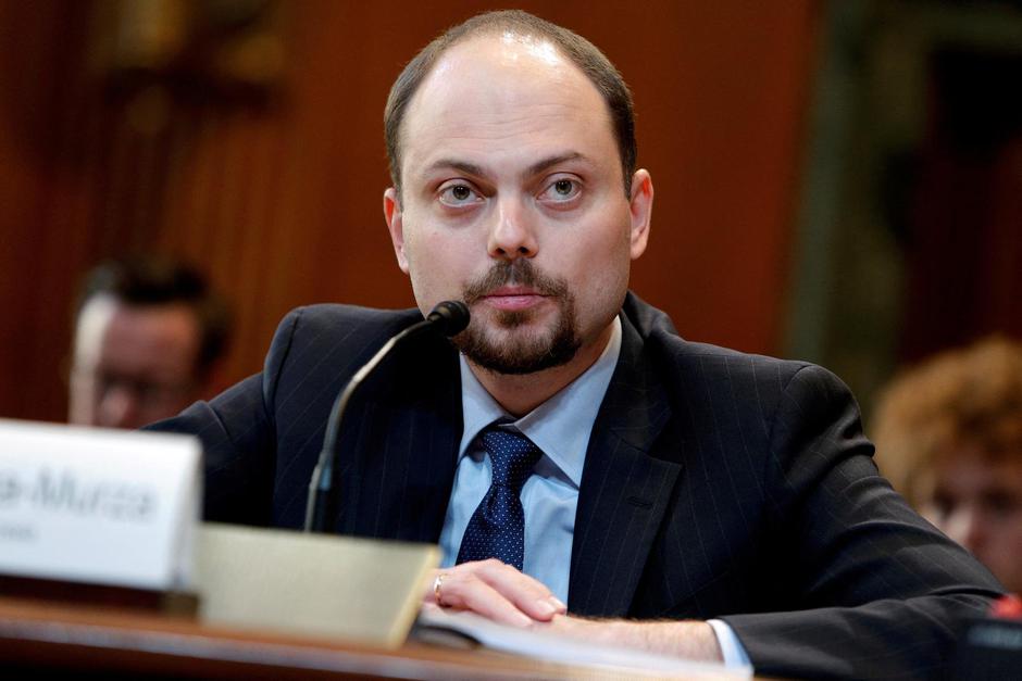FILE PHOTO: Russian opposition leader Vladimir Kara-Murza, vice chairman of Open Russia, testifies before a Senate Appropriations Subcommittee in Washington
