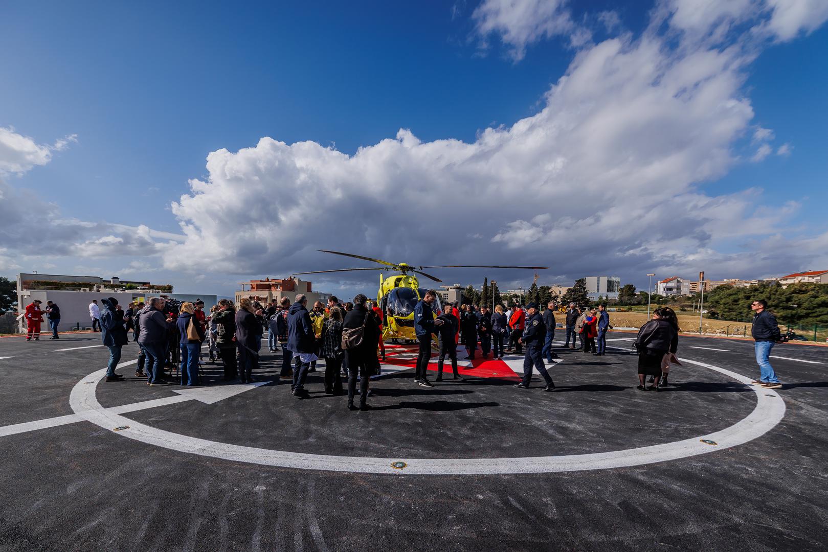 01.03.2024., Split - Pokazna vježba i formiranje Hitne helikopterske sluzbe na heliodromu Firule KBC-a Split. Photo: Zvonimir Barisin/PIXSELL