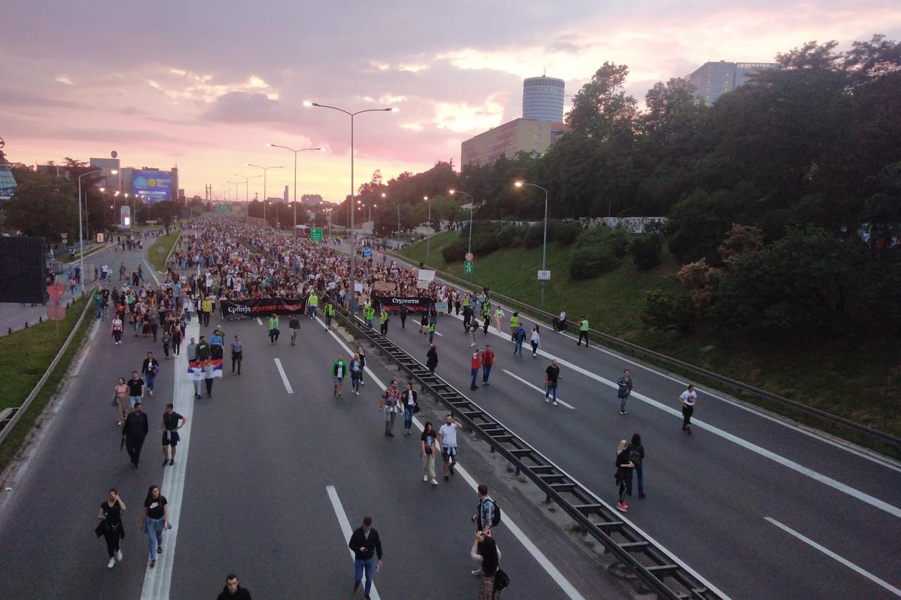 U Beogradu održan sedmi prosvjedni skup Srbija protiv nasilja