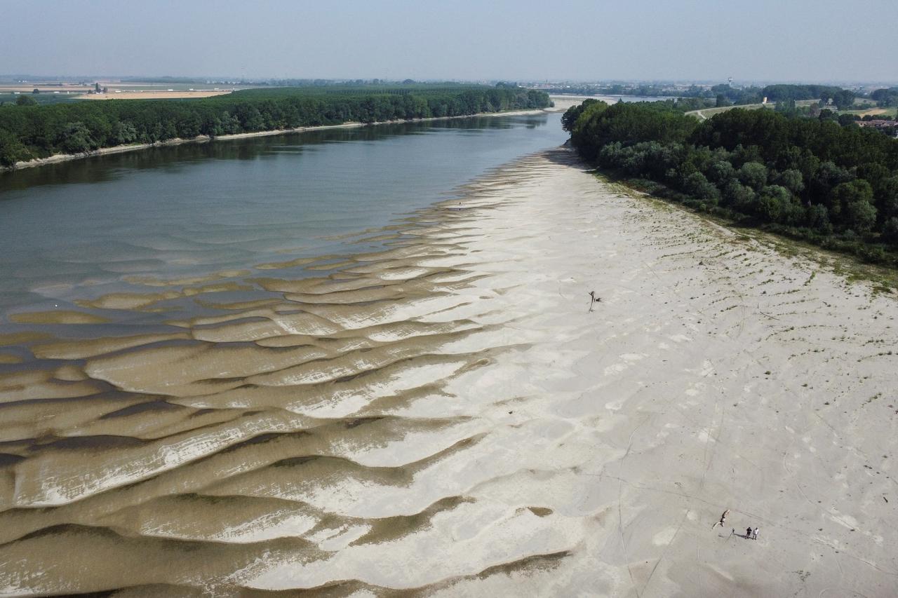 Italy’s longest river affected by worst drought in 70 years
