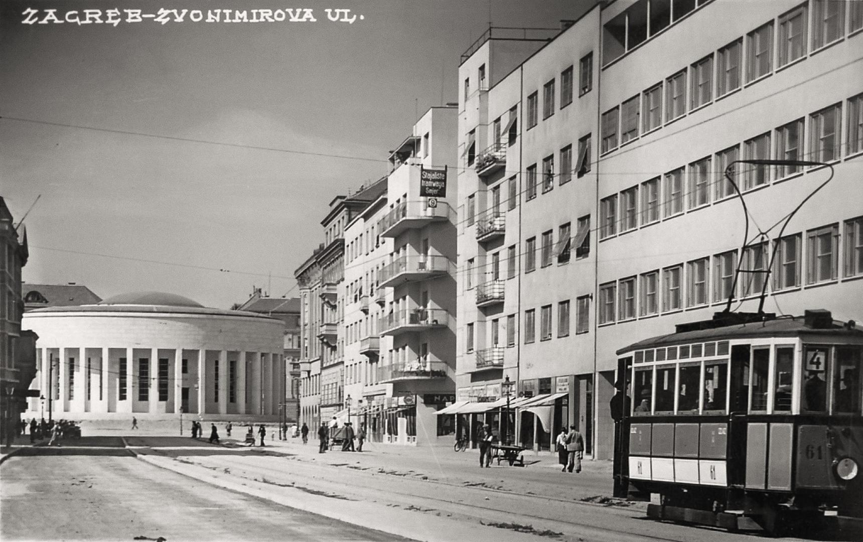 1939. pogled iz današnje Zvonimirove ulice