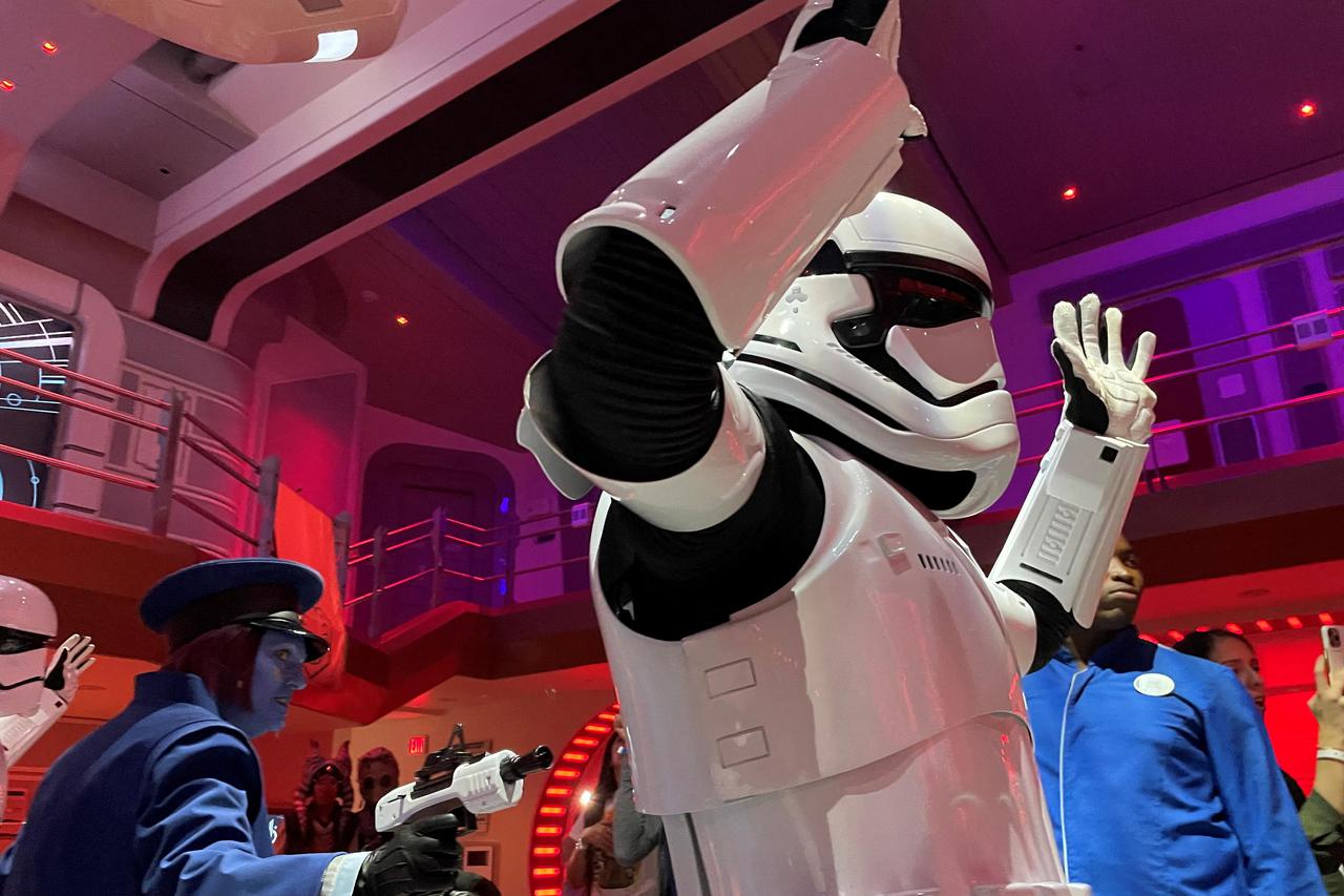 Star Wars characters perform at Walt Disney World in Orlando, Florida