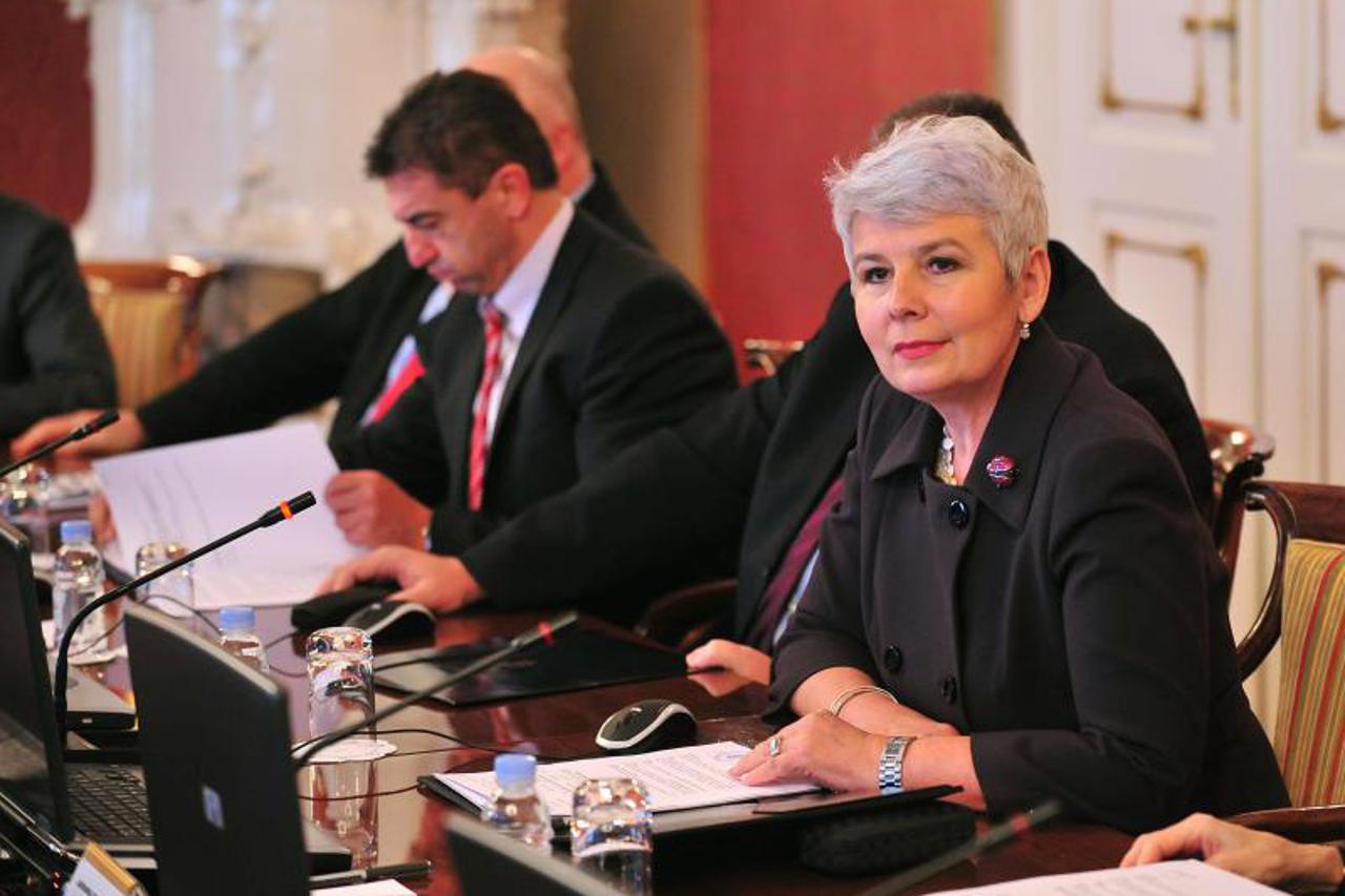 Jadranka Kosor na sjednici vlade