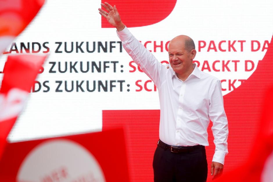 Olaf Scholz, SPD-ov kandidat za kancelara i relativni izborni pobjednik
