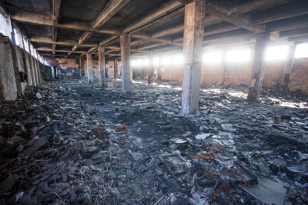 Tvornica Borovo - većina objekata u ruševnom stanju