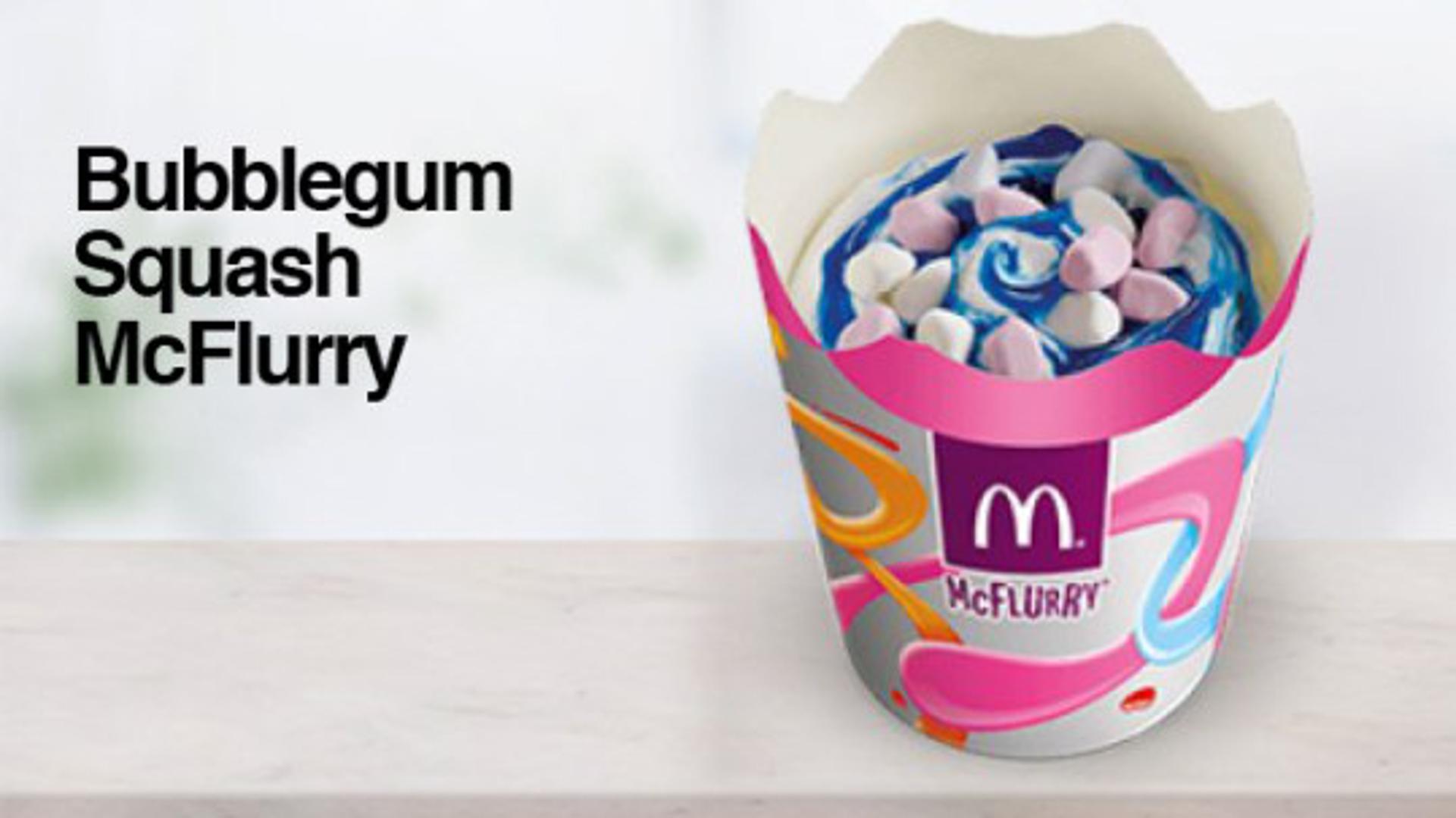 U Australiji McDonald's, odnosno Maccas, kako se zove kod njih, nudi McFlurry s preljevom koji ima okus žvakaće gume, a umjesto komadića čokolade ili bombončića, ubacili su sljezove kolačiće.
