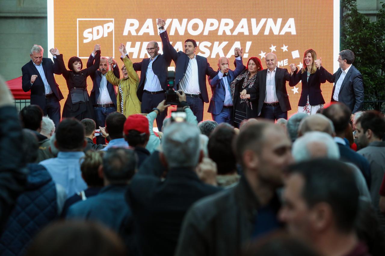 Zagreb: SDP održao pretposljednji završni predizborni skup uoči izbora za Europski parlament