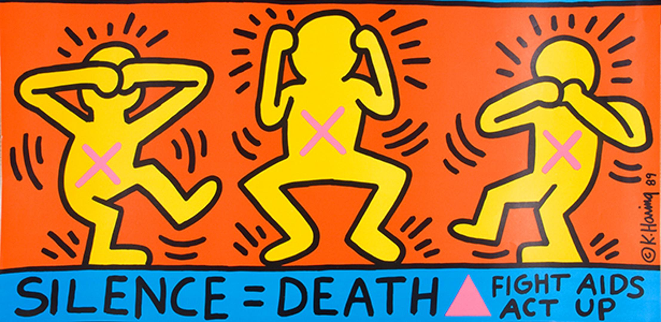 Keith Haring, kojem je AIDS dijagnosticiran 1989., odgovorio je na tu bolest naslikavši “Ignorance = Fear”