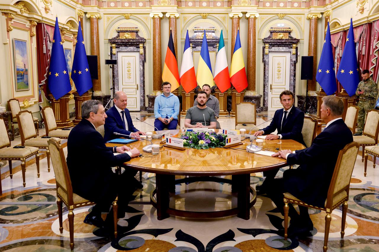 Macron, Draghi, Scholz i Zelenski u Kijevu