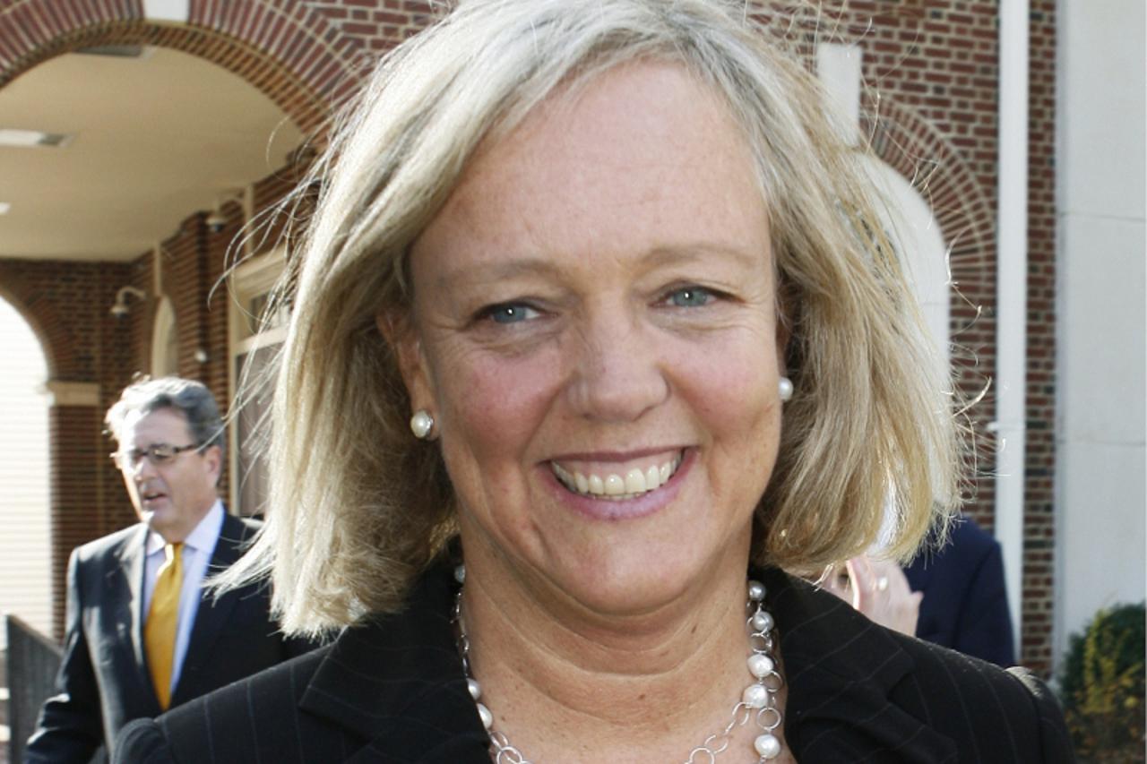'Former eBay chief executive Meg Whitman exits the courthouse after testifying in the eBay versus Craigslist trial at the Chancery Court in Georgetown, Delaware December 7, 2009. Whitman took the witn