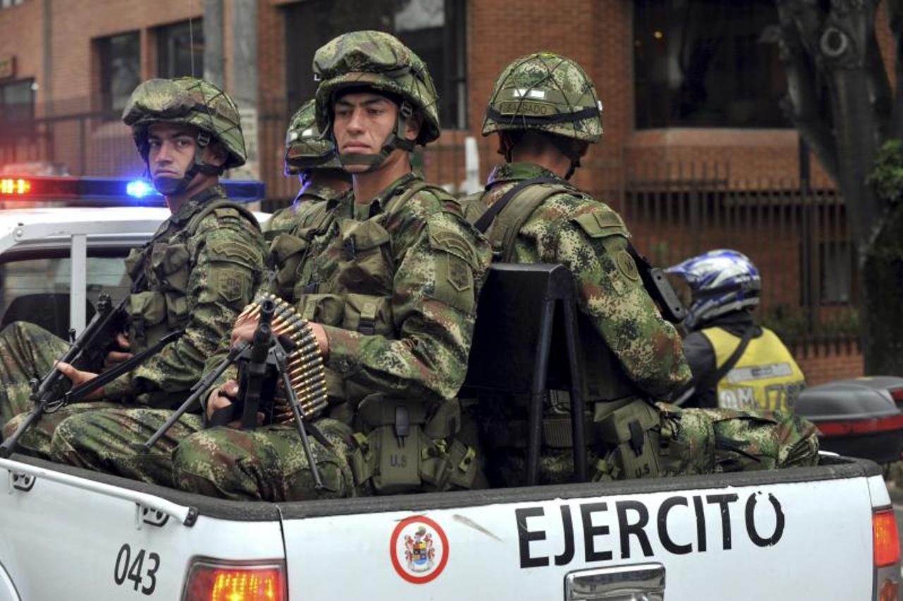 kolumbija, bogota, kolumbijska policija