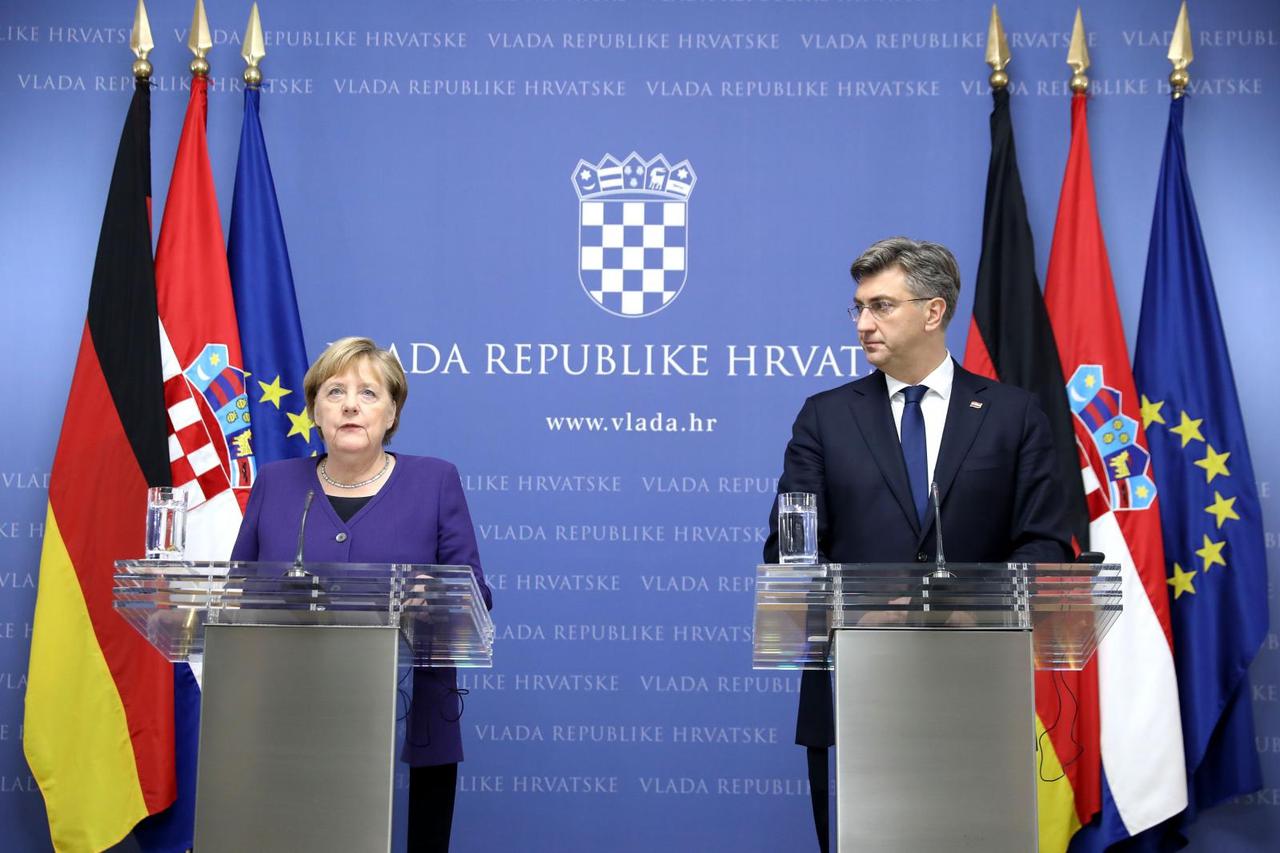 Andrej Plenković i Angela Merkel dali izjave za medije