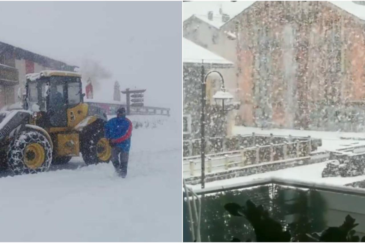 Prve pahulje snijega zabijelile Alpe