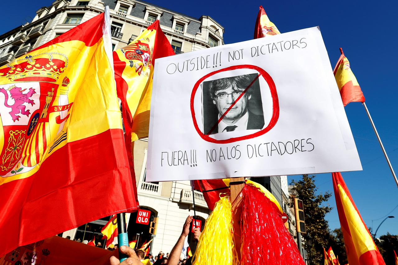 Prosvjed protiv katalonske neovinosti