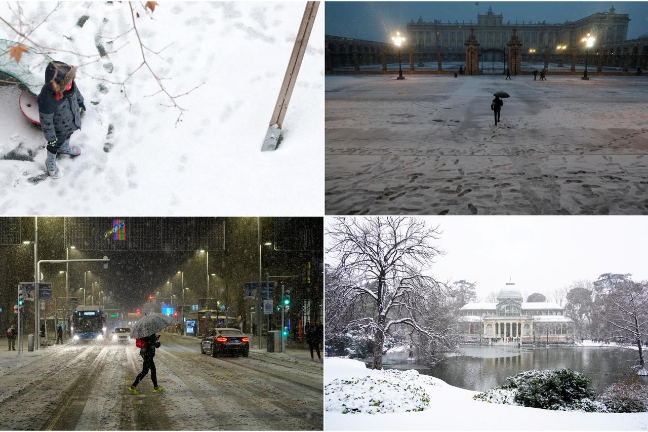 Madrid pogodila nezabilježena snježna mećava