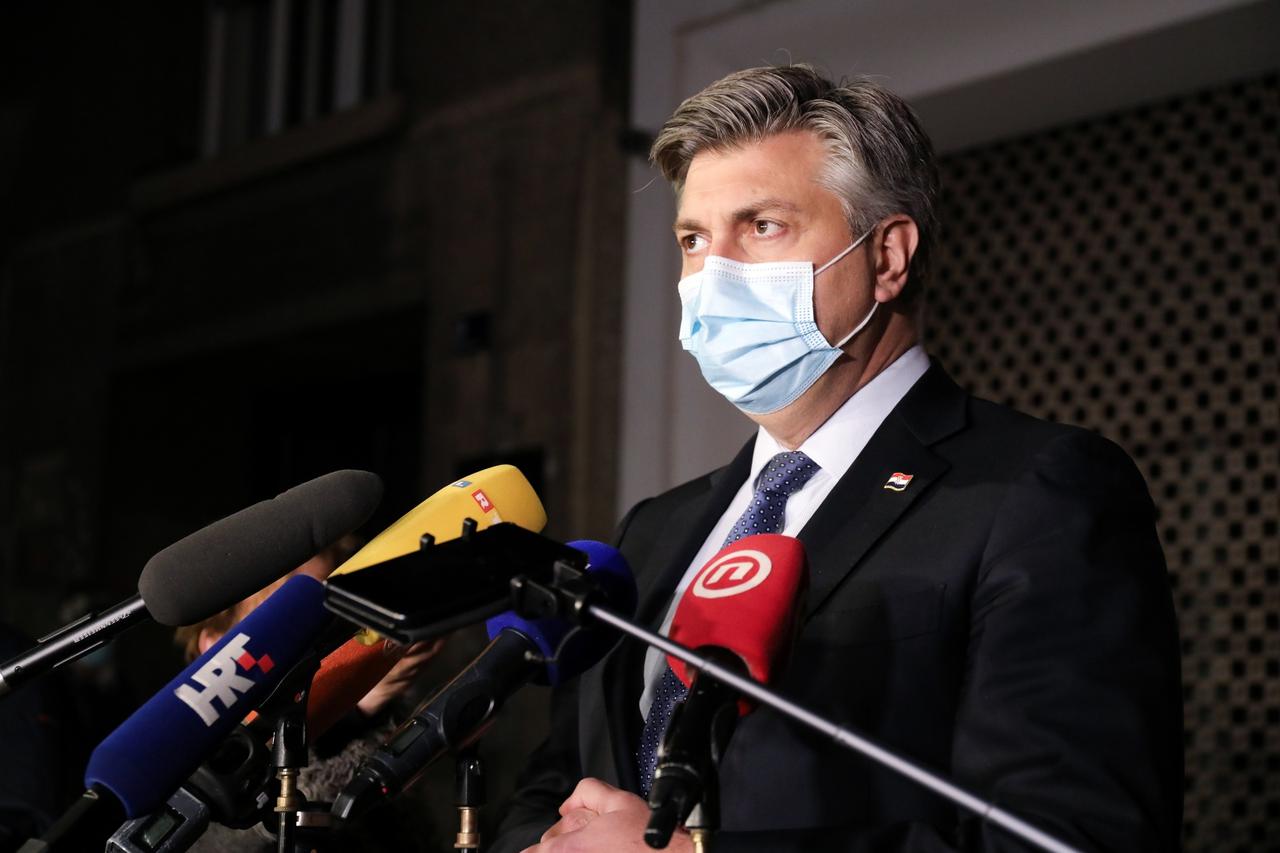 Zagreb: Andrej Plenkoivć dao izjavu medijima