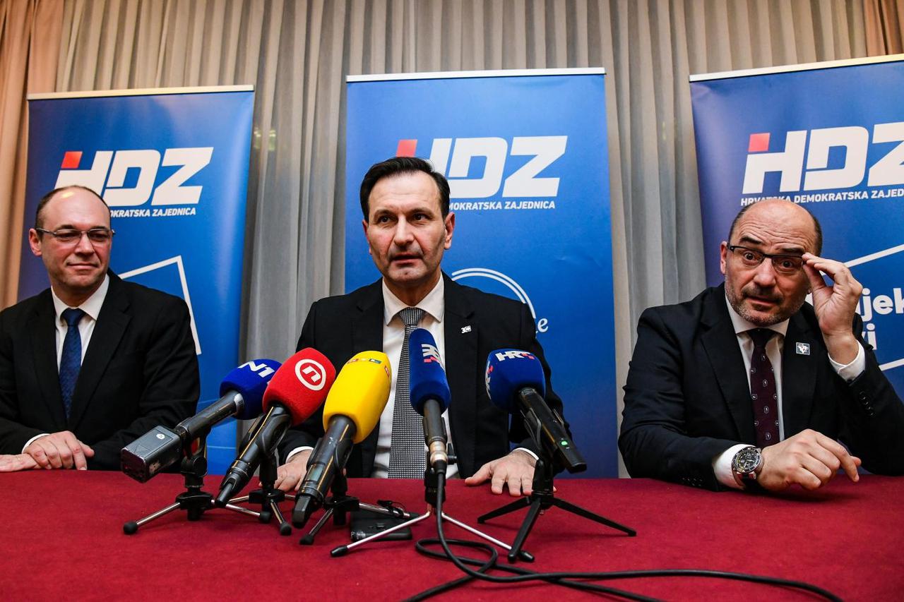 Izborni stožer tima "Opcija za promjene" na unutarstranačkim izborima u HDZ-u