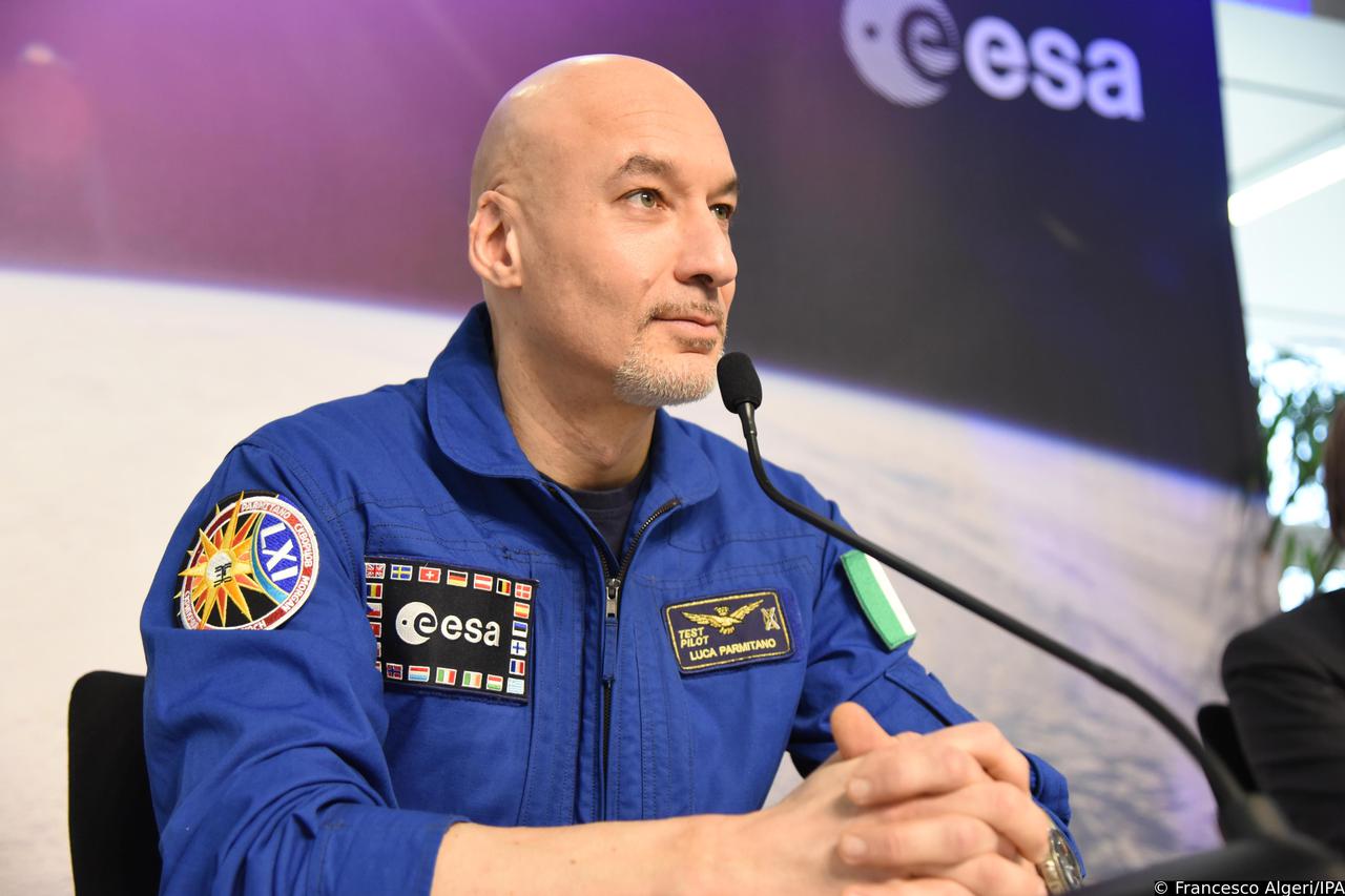 First press conference after returning from the Beyond mission of the Astronaut Luca Parmitano