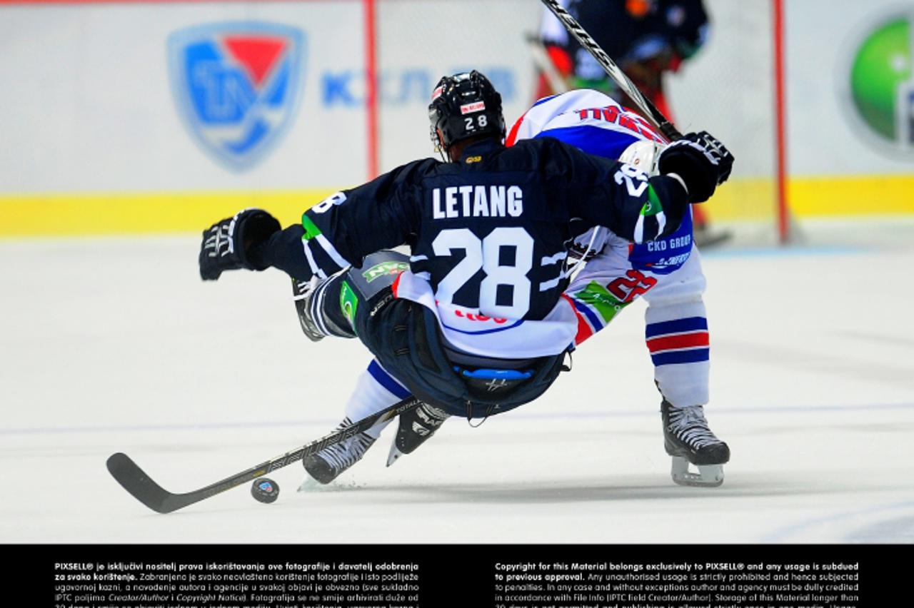 '10.09.2013., Dom sportova, Zagreb - 3. kolo KHL-a, kontinentalne hokejaske  lige, KHL Medvescak - Lev.  Photo: Daniel Kasap/PIXSELL'