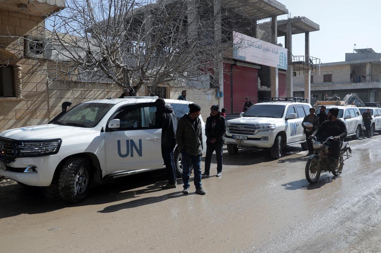 FILE PHOTO: UN delegation in rebel-held town of Jandaris