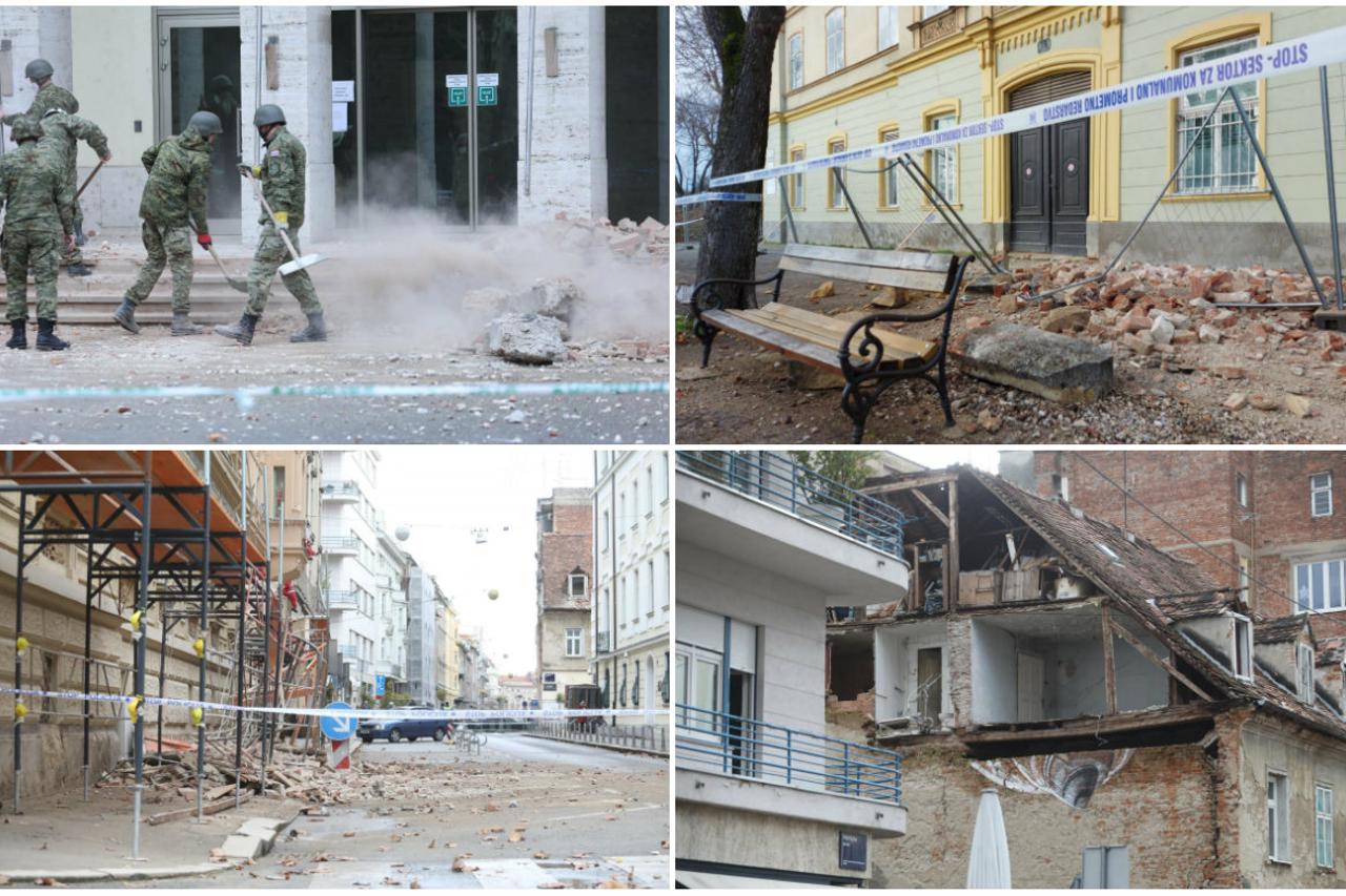 Oštećenja u Zagrebu nakon potresa u Petrinji