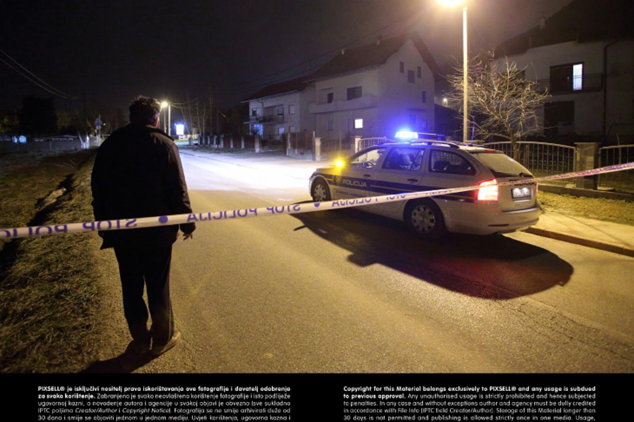 '05.03.2013., Jablanovec - U naletu automobila na Stubickoj cesti kod Zapresica smrtno je stradala pjesakinja. Policija obavlja ocevid.  Photo: Davor Puklavec/PIXSELL'