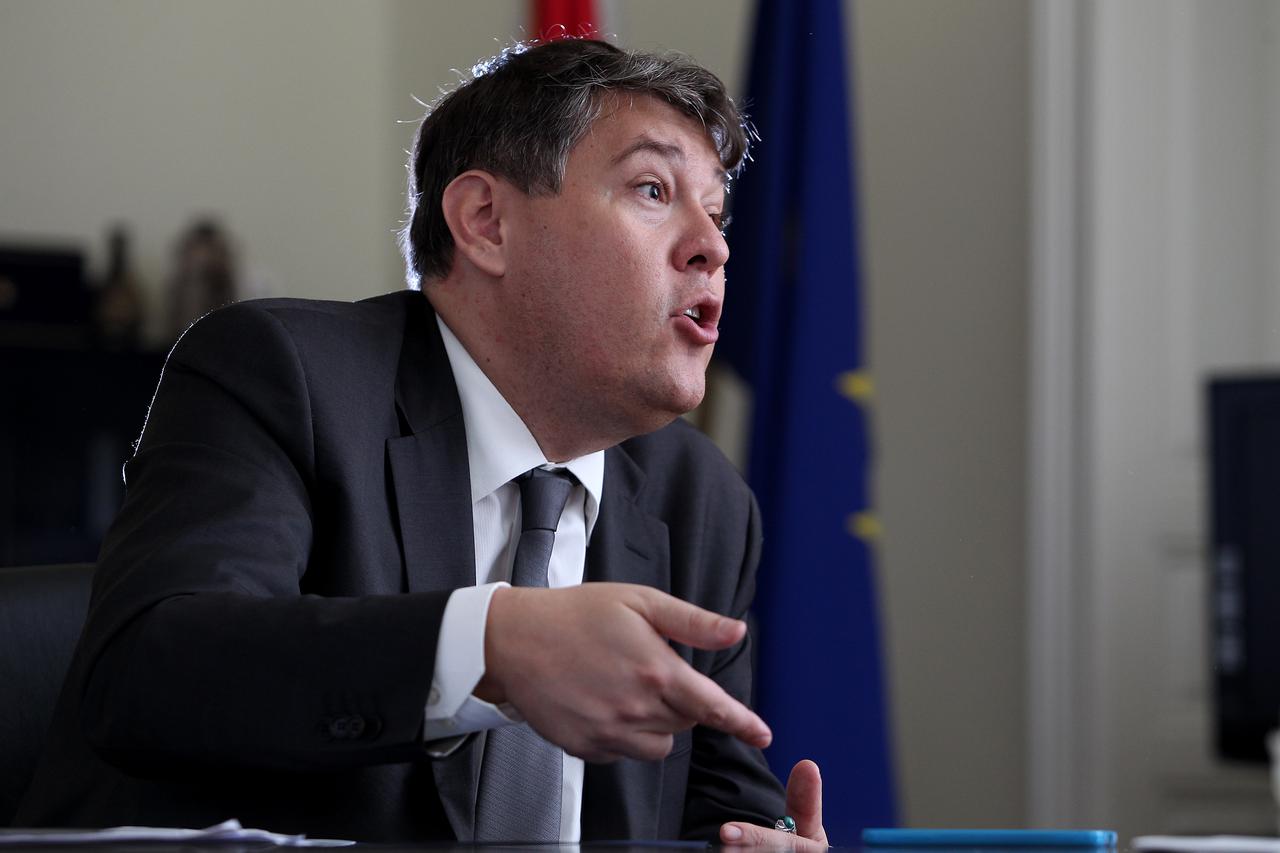 04.09.2014. Zagreb - Ministar financija Boris Lalovac.