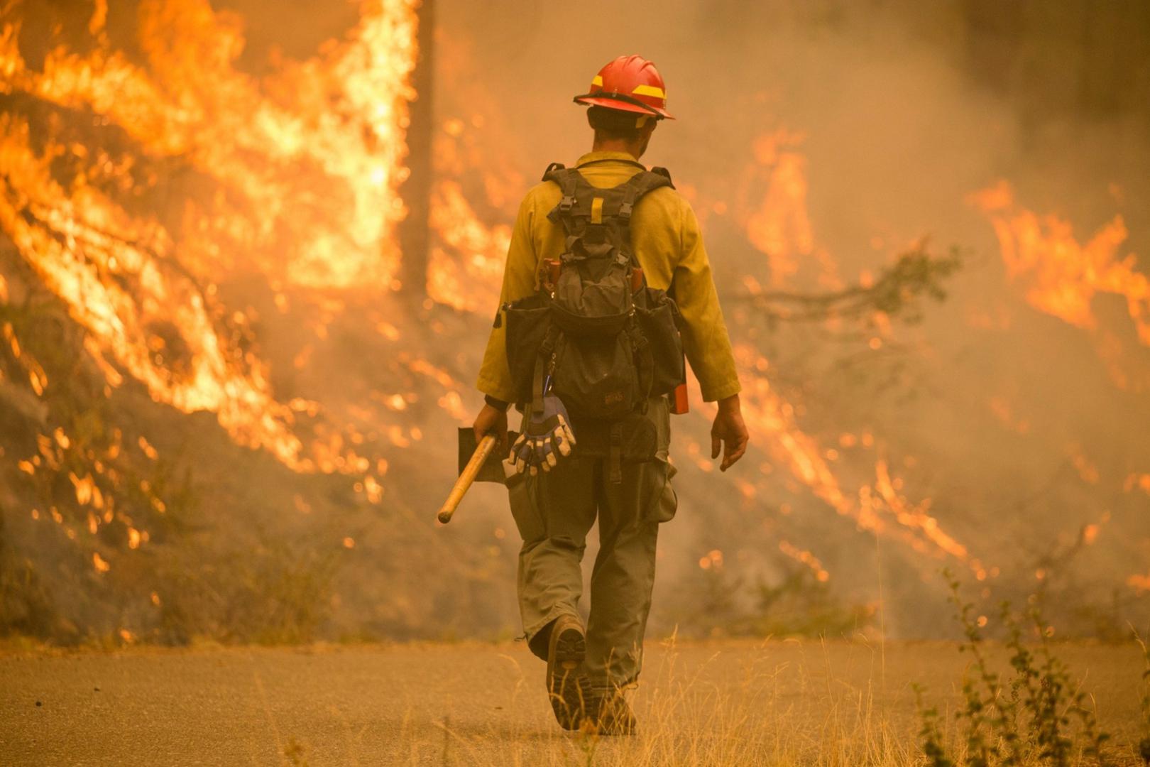 According to the U.S. Forest Service - Pacific Northwest Region, as of September 11, 2020, 35 large fires were burning 1,503,001 acres across Oregon and Washington. The Forest Service has dispatched 7,055 Fire Personnel, 183 Crews, 557 Engines, and 50 Helicopters to confront the volume of fires throughout the Northwest. Photo by U.S. Forest Service - Pacific Northwest Region/UPI Photo via Newscom Newscom/PIXSELL