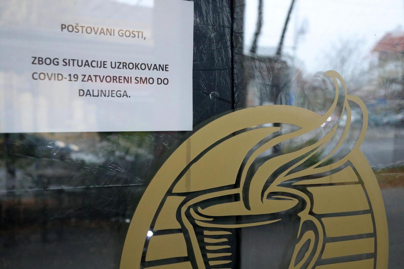 28.11.2020., Zagreb - Na okretistu Crnomerec svi kafici su zatvoreni prvog dana mini lockdowna. 
Photo: Sanjin Strukic/PIXSELL