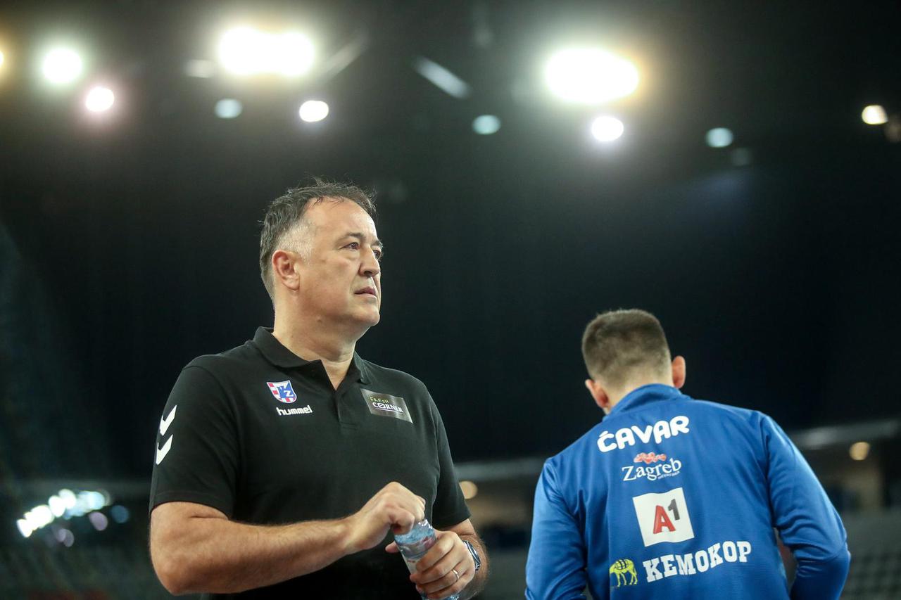 Zagreb: Zagrijavanje uoči utakmice EHF Lige prvaka, RK Zagreb - THW Kiel