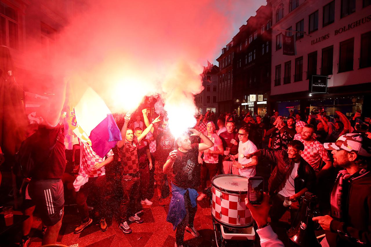 Hrvatski navijači u Kopenhagenu napravili pravu feštu