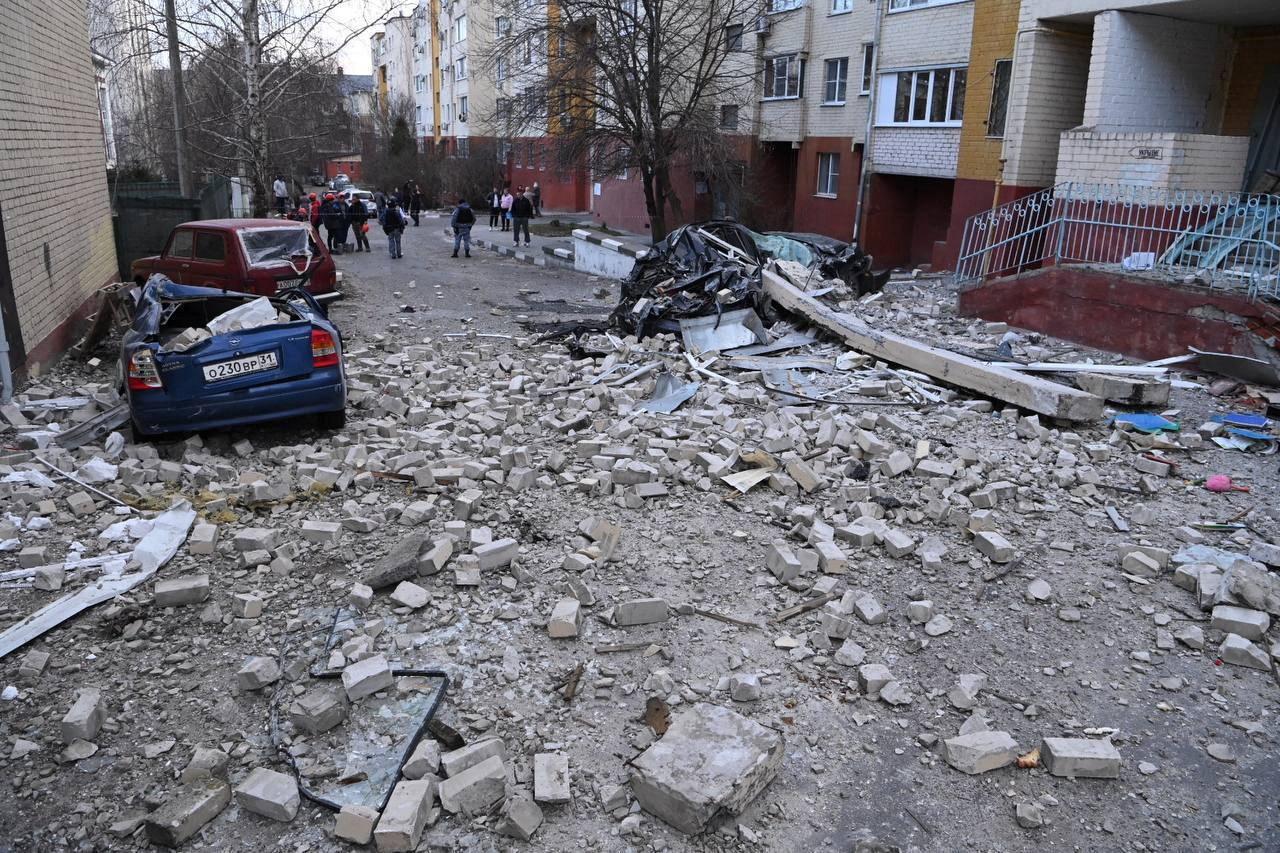 Aftermath of military strike on Belgorod
