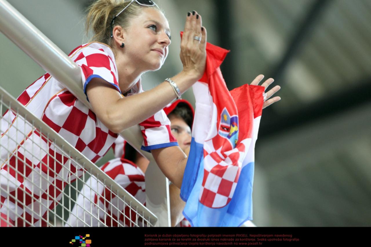 \'12.06.2011., Porec - Kvalifikacijska utakmica za Europsko prvenstvo u rukometu izmedju reprezentacija Hrvatske i Litve.Navijaci Photo: Nel Pavletic/PIXSELL\'