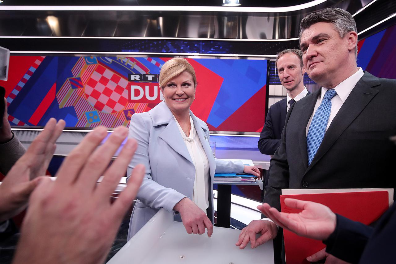 RTL-ovo sučeljavanje kandidata Kolinde Grabar Kitarović i Zorana Milanovića