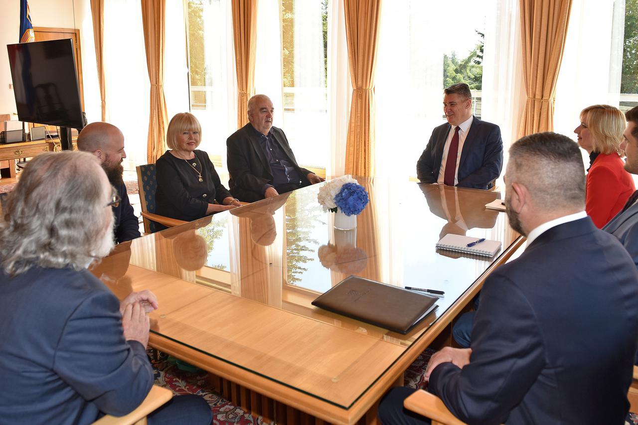 Predsjednik Republike Zoran Milanović primio je izaslanstvo Hrvatskog helsinškog odbora