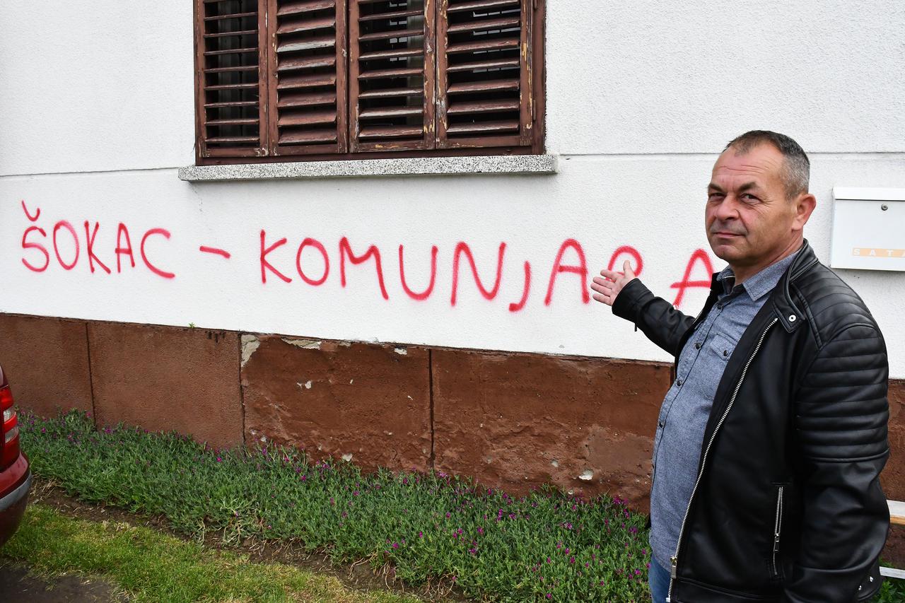 Načelniku Bukovlja Davoru Petriku probušili gume i obiteljsku kuću išarali sprejom