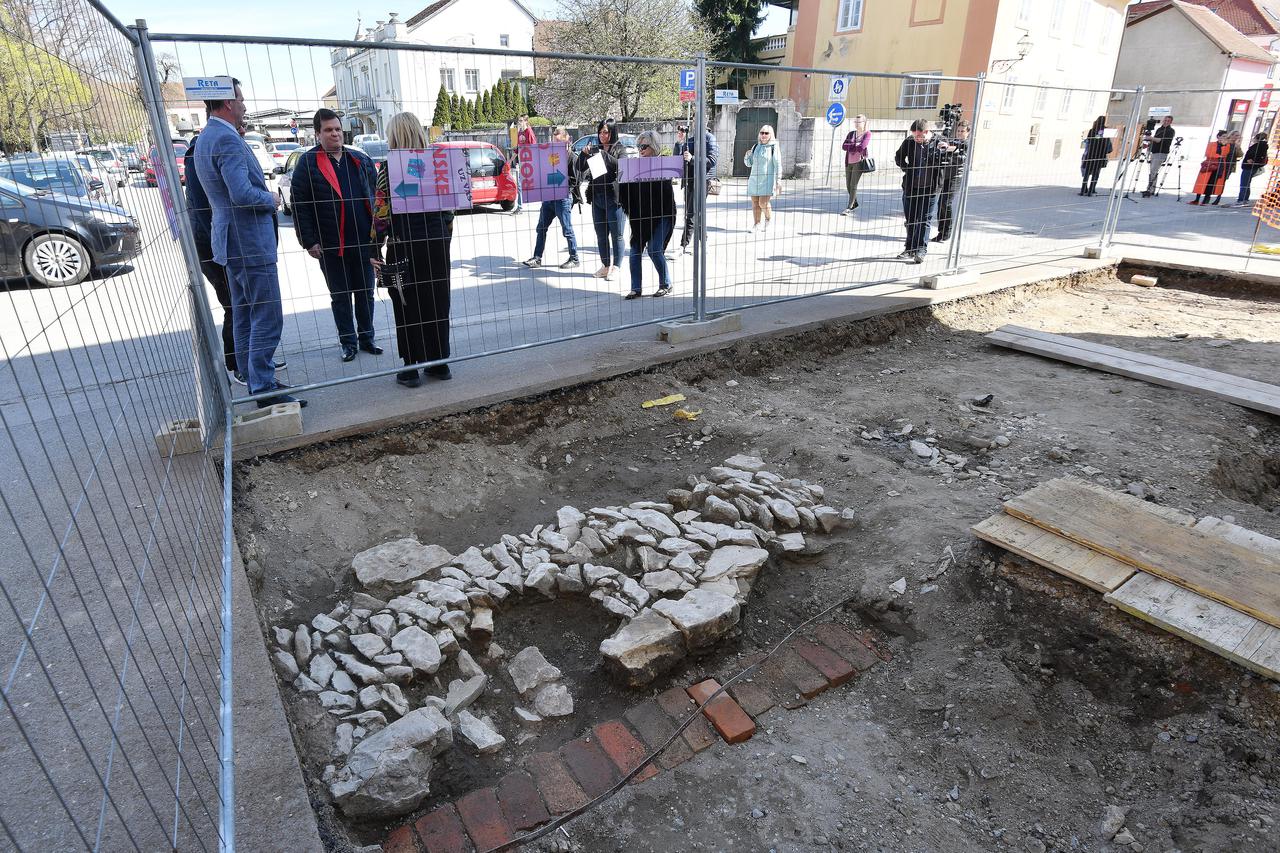 Varaždin: Otkriveno arheološko nalazište prilikom izvođenja radova uz Lisakovu kulu