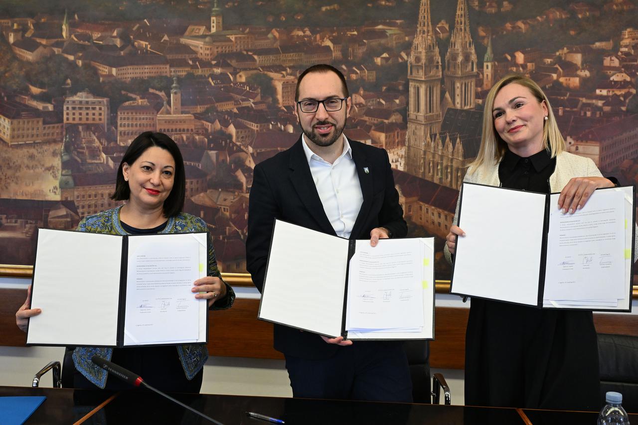 Zagreb: Tomislav Tomašević i predstojnica ureda UNICEF-a potpisali sporazume o preventivnom programu za škole