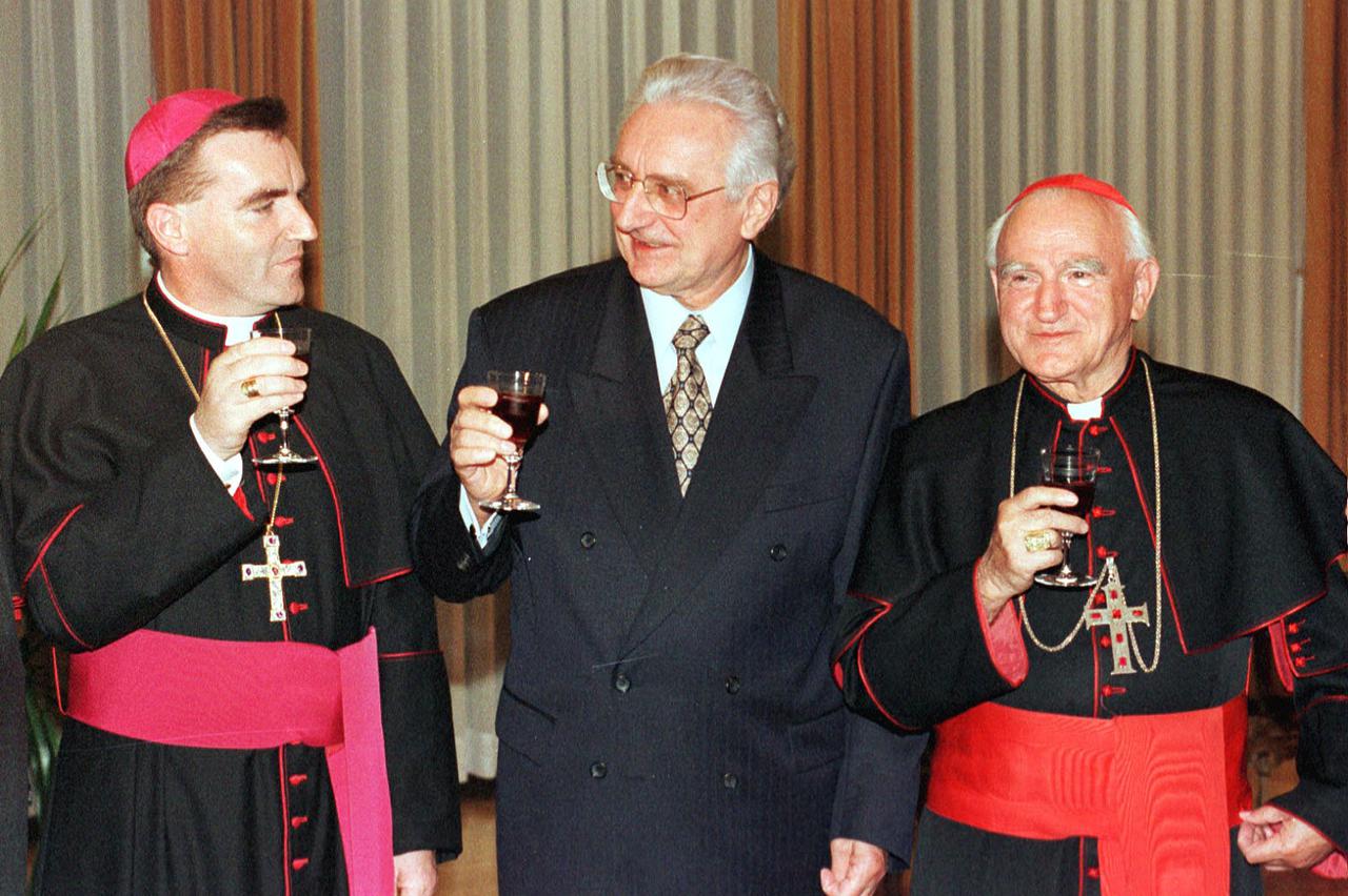 Franjo Tuđman, Franjo Kuharić, Josip Bozanić