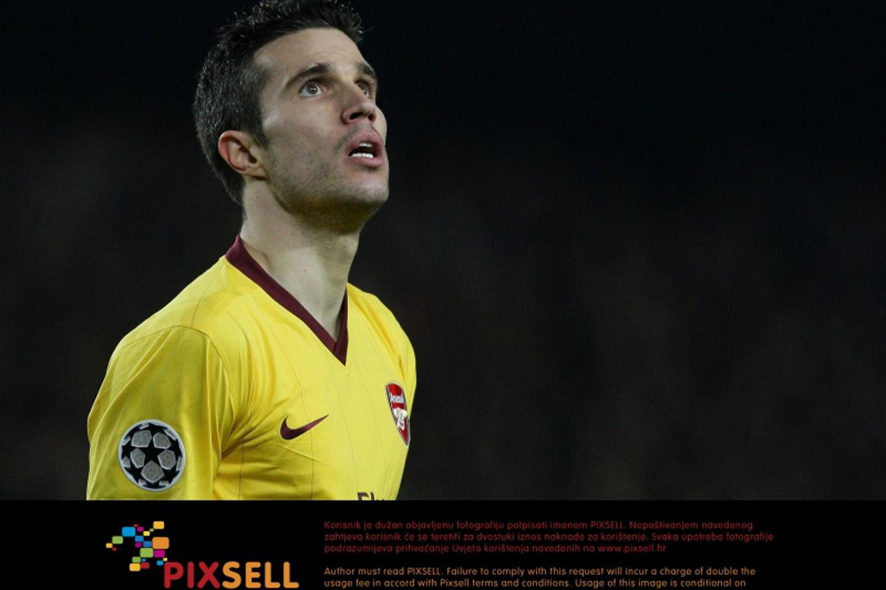 'Arsenal\'s Robin van Persie during the UEFA Champions League, Round of 16, Second Leg match at the Nou Camp, Barcelona. Photo: Press Association/Pixsell'