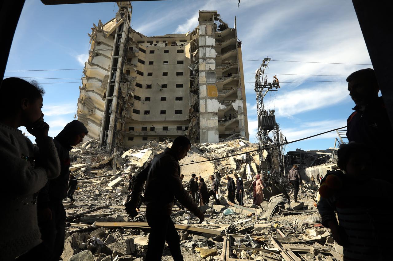 Israeli Air Strike on a Residential Building in Rafah Southern Gaza