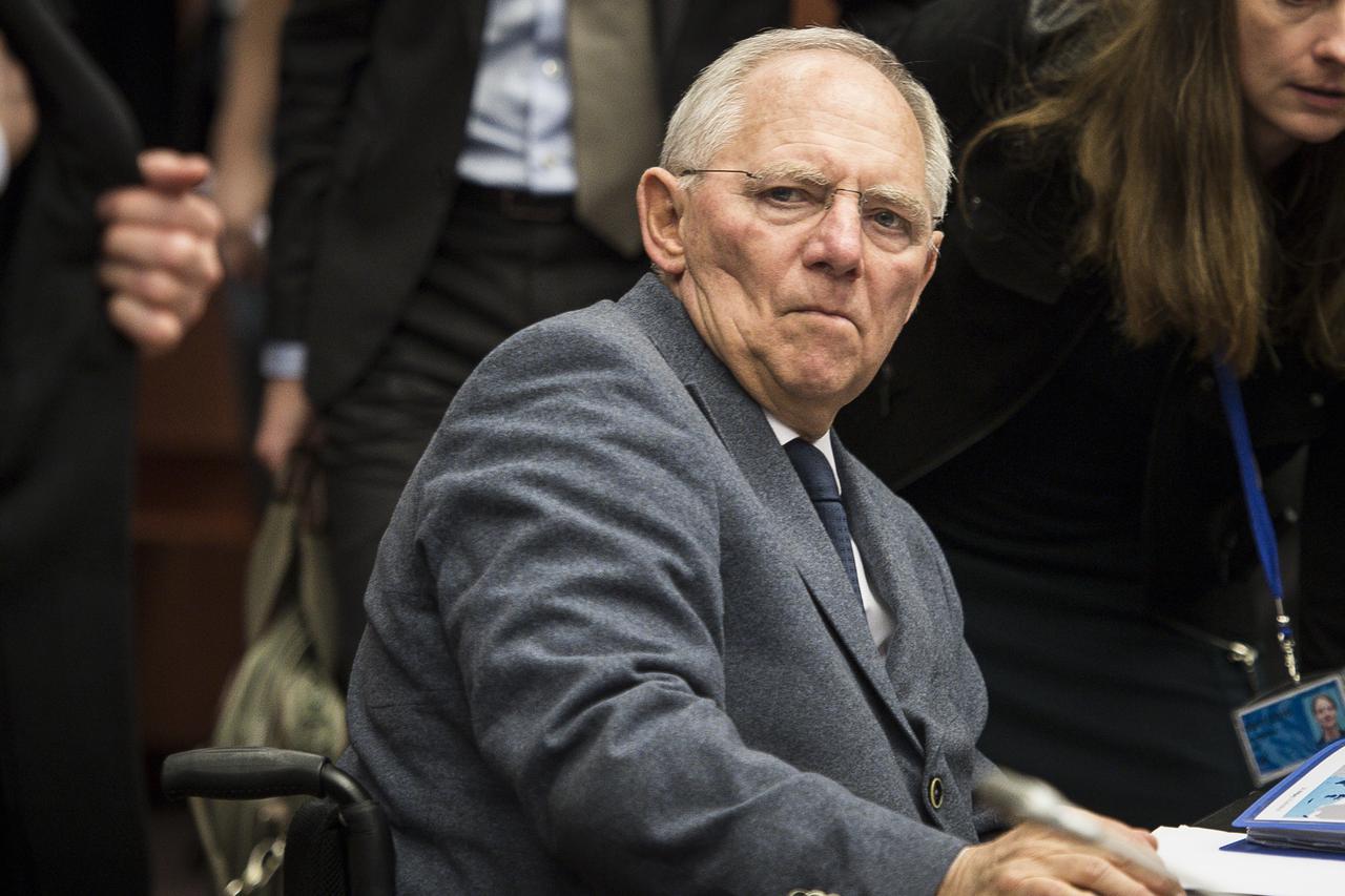Wolfgang Schauble, German Federal Minister of Finance prior to the finance ministers of  the single currency EURO zone meeting at EU headquarters in Brussels, Belgium on 09.03.2015 by Wiktor Dabkowski/DPA/PIXSELL